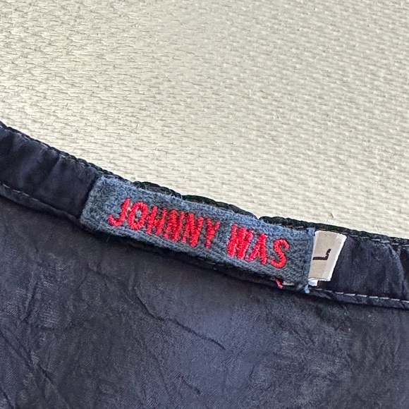 Johnny Was Sundance Catalog Blue Art Sable Tunic Navy Size Large EUC - Picture 8 of 16